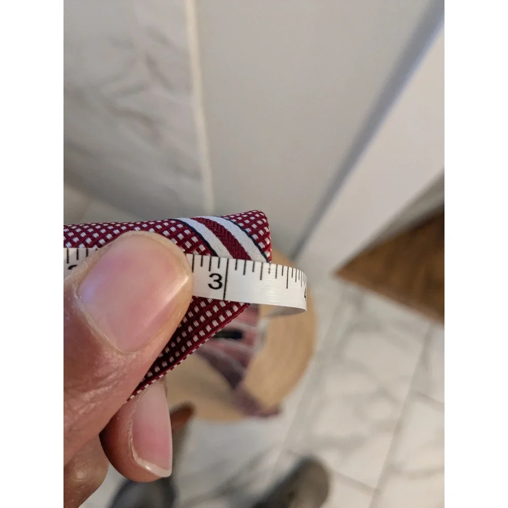 NWT Brooks‎ Brothers Men's Red White Stripe Silk Tie Made in USA